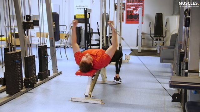 Laying Cable Fly MyGreatness For greater chest muscles